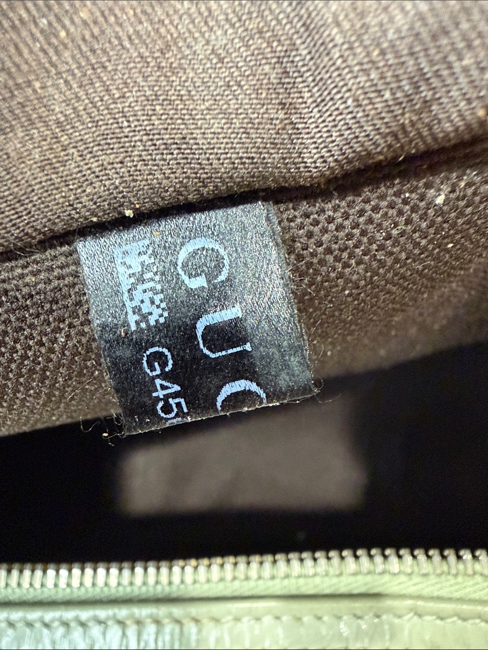 💯Authentic Gucci Vintage GG Monogram Boston Bag Sage Green Patent Leather🍀 - Picture 8 of 17